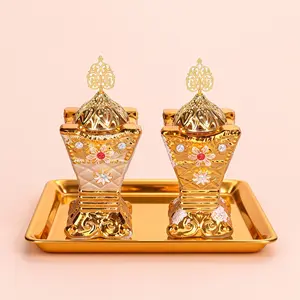 Arabian Palace Style Ceramic Incense Burner, Square Bukhoor Holder for Weddings, Home Gatherings, Parties, Table Decor, Decorative Piece, Valentine's Gift, Thoughtful Gift, Floral Flower