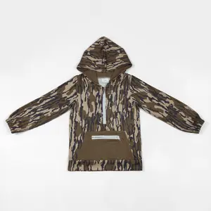 Camo Pullover Hoodie with front zipper Pocket