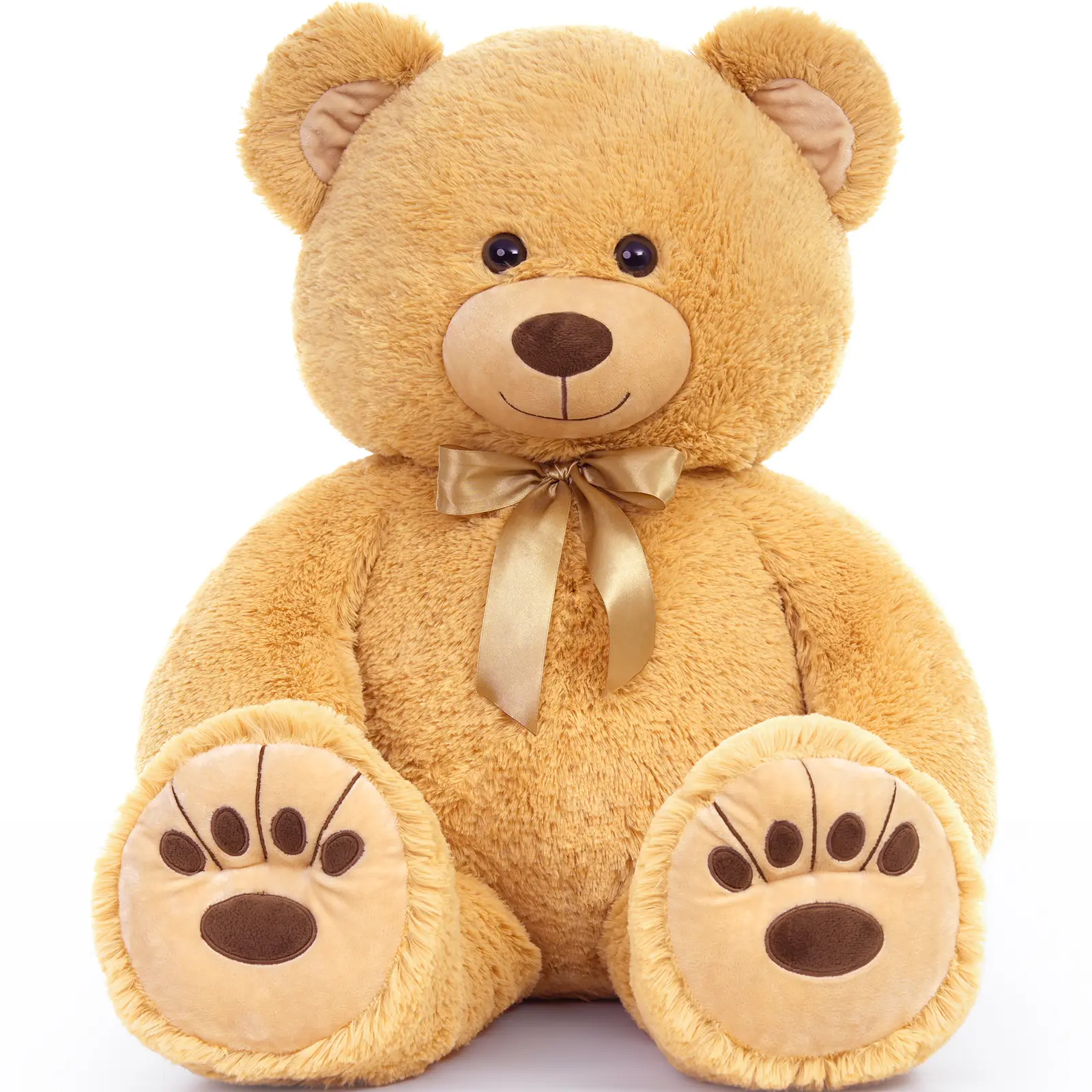 AZDREIC 35-Inch Blue Teddybear Stuffed Animal - Adorable Design Stuffed Toy with Cute Footprints, Soft Cuddly Gift for Kids, Cute Animal Aesthetic Decoration