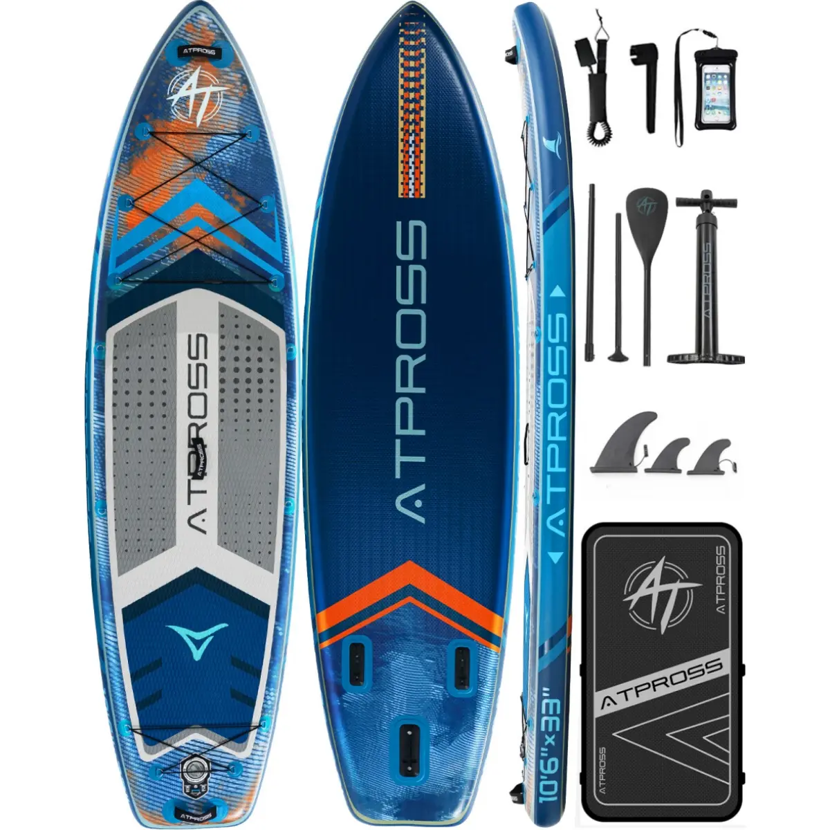 [DealsForYouDays] Inflatable Stand Up Paddle Board - 10'6''x33'' Extra Wide 400lbs Capacity SUP for Adults, Anti-Slip EVA Deck, Premium Accessories Kit, Stable for Yoga, Fishing, Traveling, Snorkeling