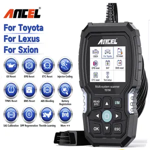 ANCEL TD700 OBD2 Scanner Fits for Toyota Lexus Scion All System Code Reader Transmission Fluid Temperature TPMS Relearn ABS Engine Car Diagnostic Scan Tool Fits for Prius Tacoma Camry Corolla Tundra