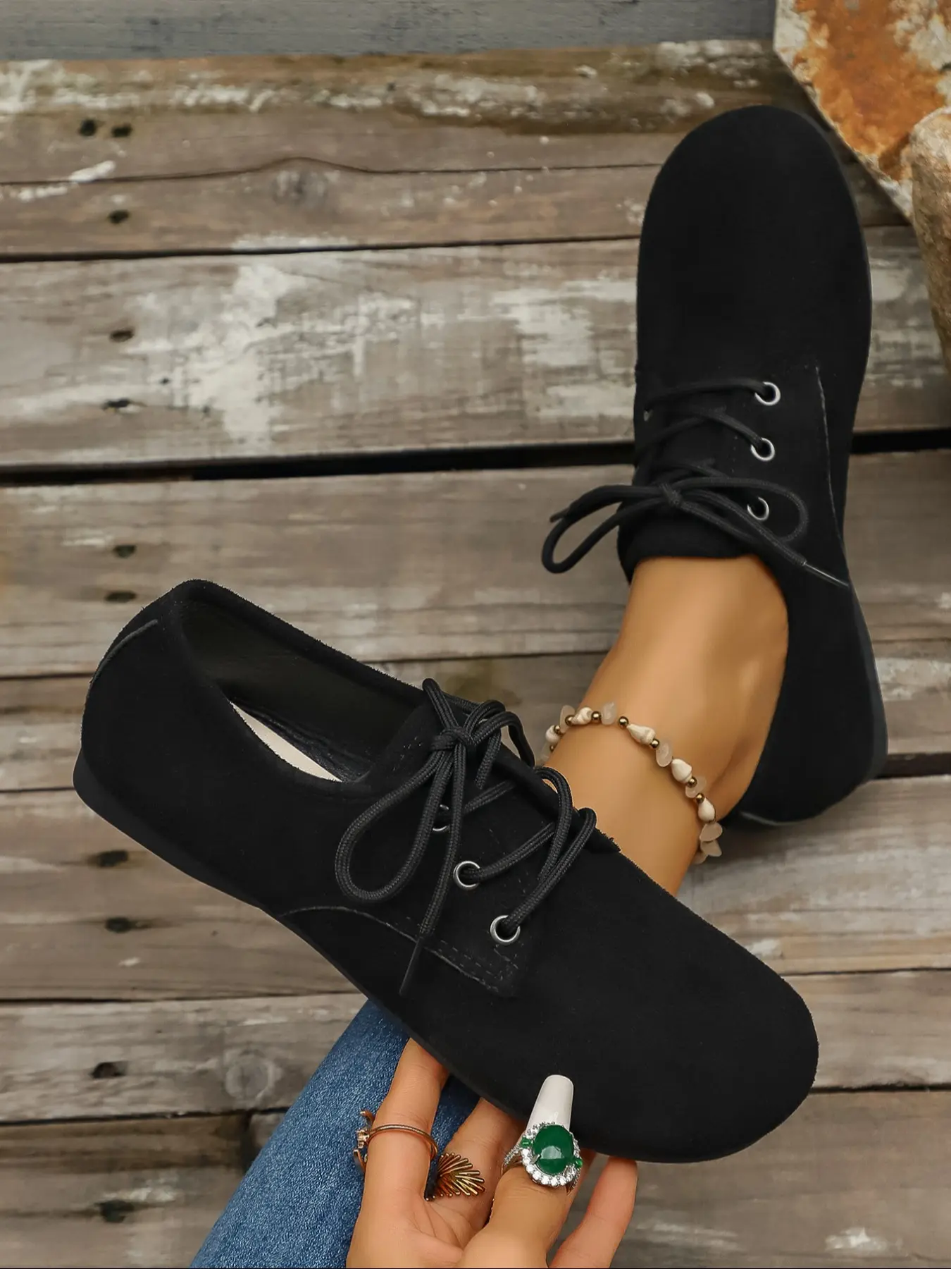 Women's Breathable Casual Low-Top Shoes, Adjustable Lace-Up Ballet Flats, Comfortable Fashion Sneakers for All Seasons, Trendy Walking Sneaker, Textile Sneakers