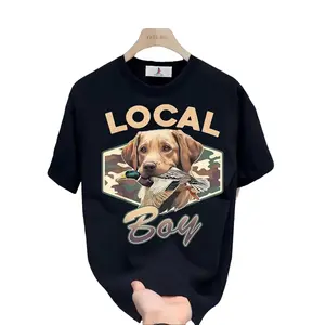 LOCAL Boy Camo Duck Hunting T-Shirt |   180g Soft Cotton |   Perfect Gift for Dad, Husband, or Colleagues |   Patriotic and Casual |   Ideal for Memorial Day Celebration |   Company Team Building Outfit