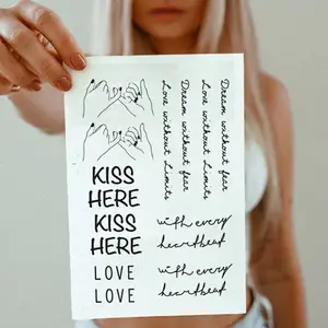 Love Me Tattoo Pack – Romantic Aesthetic Fine Line Tattoos