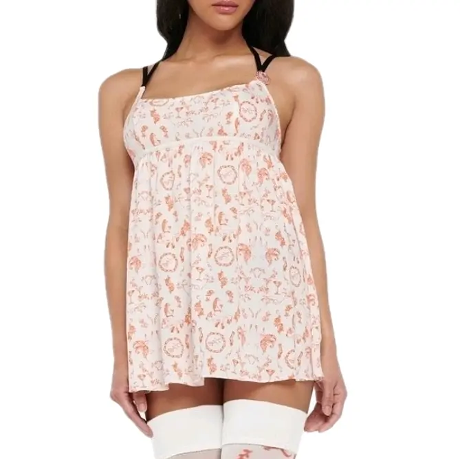 Savage X Fenty Underpinning Babydoll Slip fir Women Print Womenswear