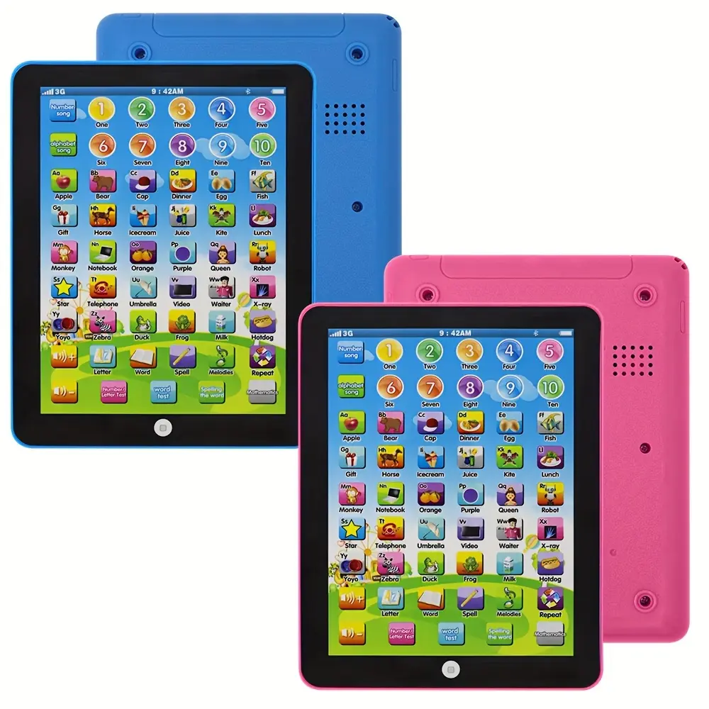 Blue Educational Tablet, Interactive Learning Toy for Ages 3+, Learning Entertainment Tablet, Learning Tool, Perfect Gift for Halloween, Christmas & Thanksgiving