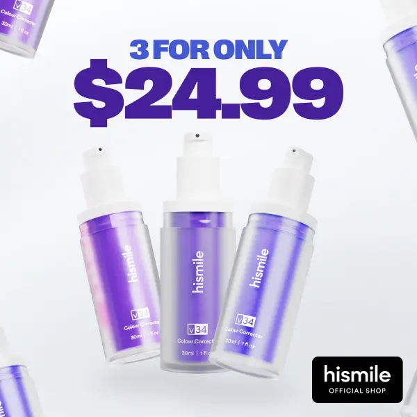 [NEW] [Hismile] Hismile V34 Colour Corrector Triple Value Set - Tooth Stain Concealer, Temporary Brightening Booster, Purple Toothpaste, Colour Correcting