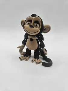 Monkey | 3D Printed Articulating Figurine Great Gift and Desk Figure