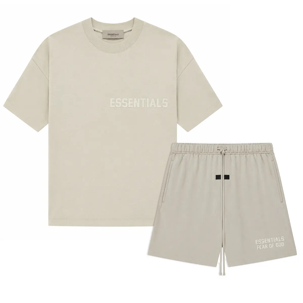 (Tee and Shorts-One Set) Fear of God Essential SEAL Tee and Shorts SS23 Style