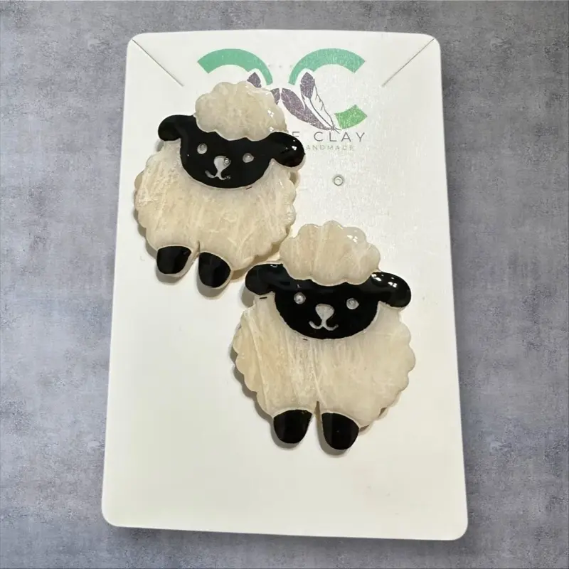 Large Dibé (Sheep) 2-Pack Pins | Navajo Symbol of Life, Balance & Sustenance | Indigenous Hat, Lanyard & Bag Pins