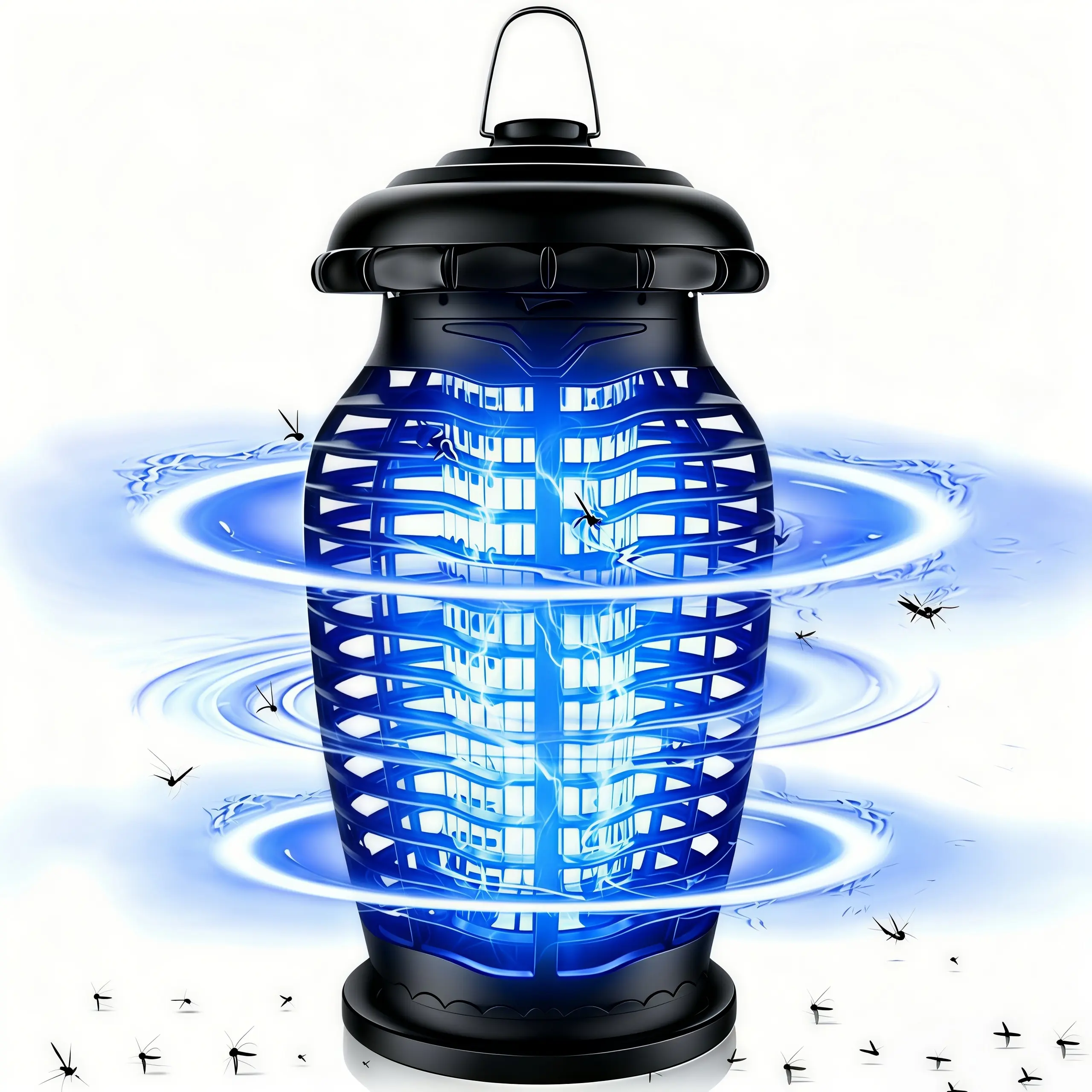 LMMAKE 15W UV LED Electric Shock Mosquito Killer, Efficient Insect Eliminator & Fly Trap for Outdoor Patios, Household Indoor Use