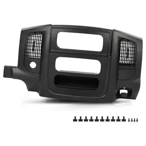 Fit For 2002-2005 Dodge Ram Black Dash Bezel Radio Surround Trim w/ Storage