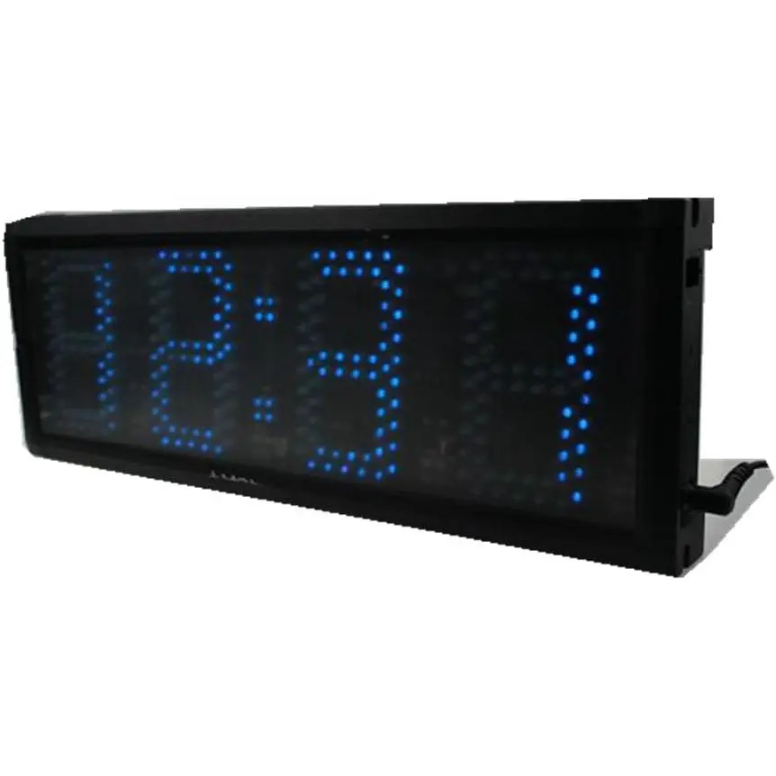 Decorative Sports Digital Wall Clock with Large LED Display, Countdown/Up Timer & Stopwatch Function, 12/24 Hour Format for Gym & School, 12/24 Hours, Switches From 12/24 Hours, Wall Timer