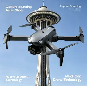 M8 Pro 2026 Foldable Aerial Drone with 4K UHD EIS Anti-Shake Camera, GPS Precise Positioning System, 5G WiFi FPV Real-time Transmission,   Intelligent Obstacle Avoidance, Auto Return, 360° Stunt Roll, 2 Batteries for Adults Beginners Aerial Photography
