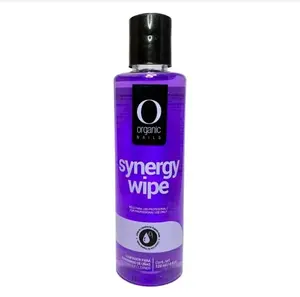 Organic Nails Synery Wipe 4oz Nail Finisher Cleaner - Gentle Nail Cleaner with Natural Ingredients for Fresh and Vibrant Nails Polish Manicure Cleanser Cleansing