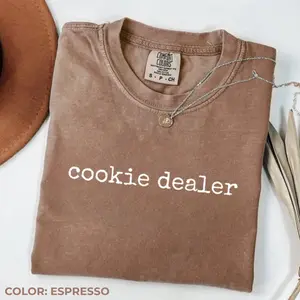 Comfort Colors Cookie Dealer T-Shirt, Funny Baking Graphic Tee, Cookie Lover Shirt, Dessert Humor Gift for Bakers