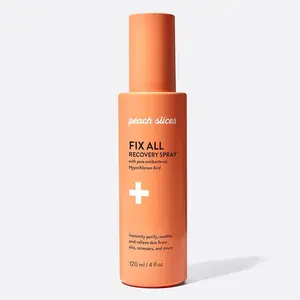 Peach Slices Fix All Recovery Spray 120ml Hypochlorous Acid & Electrolyzed Water Formula for Skin Purification Antibacterial Properties Alcohol-Free pH-Stabilized