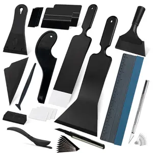KUNAISI Professional Car Vinyl Wrap Tool Kit 🔥 Black PPF Installation Squeegee Set for Window Tint & Car Wrapping