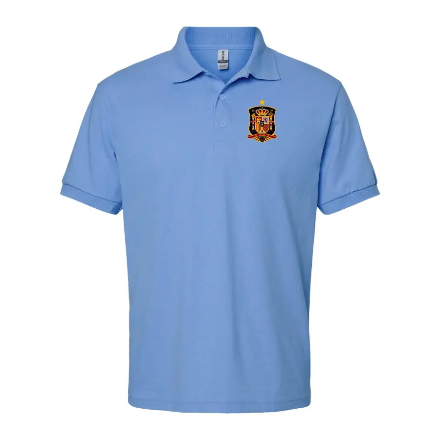 Men's Spain National Soccer Team Dry Blend Polo