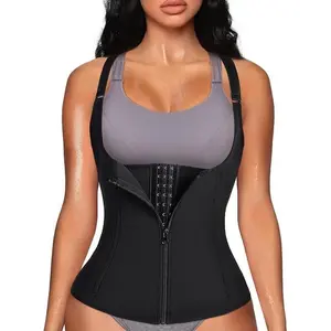 Waist Trainer for Women - Workout Tummy Control Girdle, Adjustable Shoulder Strap Body Shaper