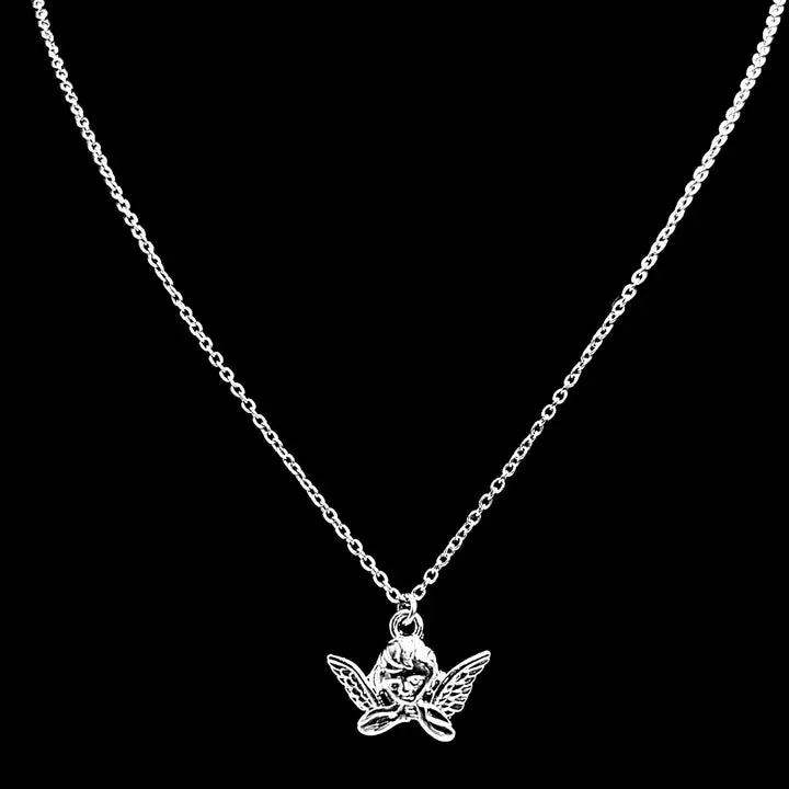 Silver Cherub Necklace