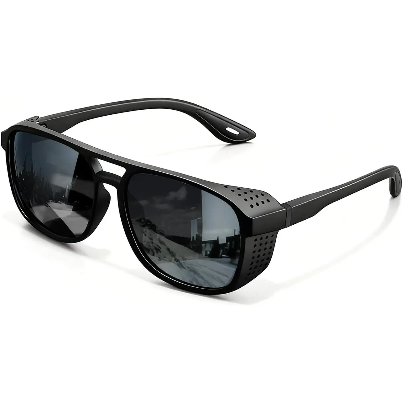 Unisex Retro Polarized Sunglasses - Vintage Lightweight Steampunk Gothic Look UV400 Protection Sports & Outdoor Eyewear Accessories