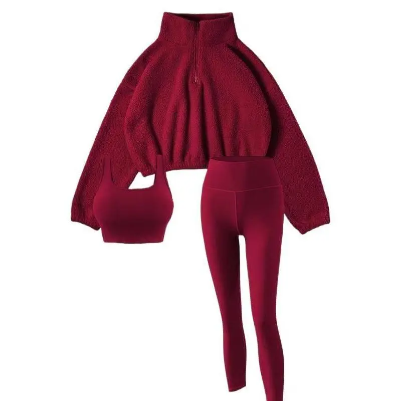 Wine Red 3-Piece Set