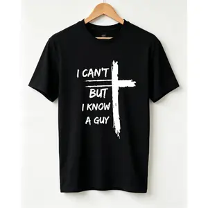 "I Can't, But I Know a Guy" Funny Humor Men's Tee, Pure Cotton Crew Neck, Casual Sporty Gift T-Shirt