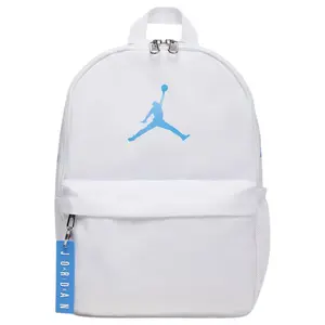 Jordan Air Logo Polyester Backpack for Men and Women in White