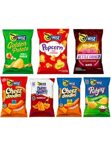 Wise Chips Variety Pack 0.62oz-0.87oz Bags | NYC Bodega Chips & Snacks | Cheez Doodles, Ridgies, Dipsy Doodles, Popcorn & More | 7 Pack Variety – NY Snack Pantry