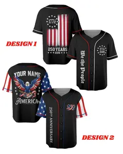 USA Baseball Jersey, World Baseball Fan Gift, USA 250 Years Freedom Baseball Jersey 2026, Patriotic 4th of July Jersey Shirt #Baseballjersey