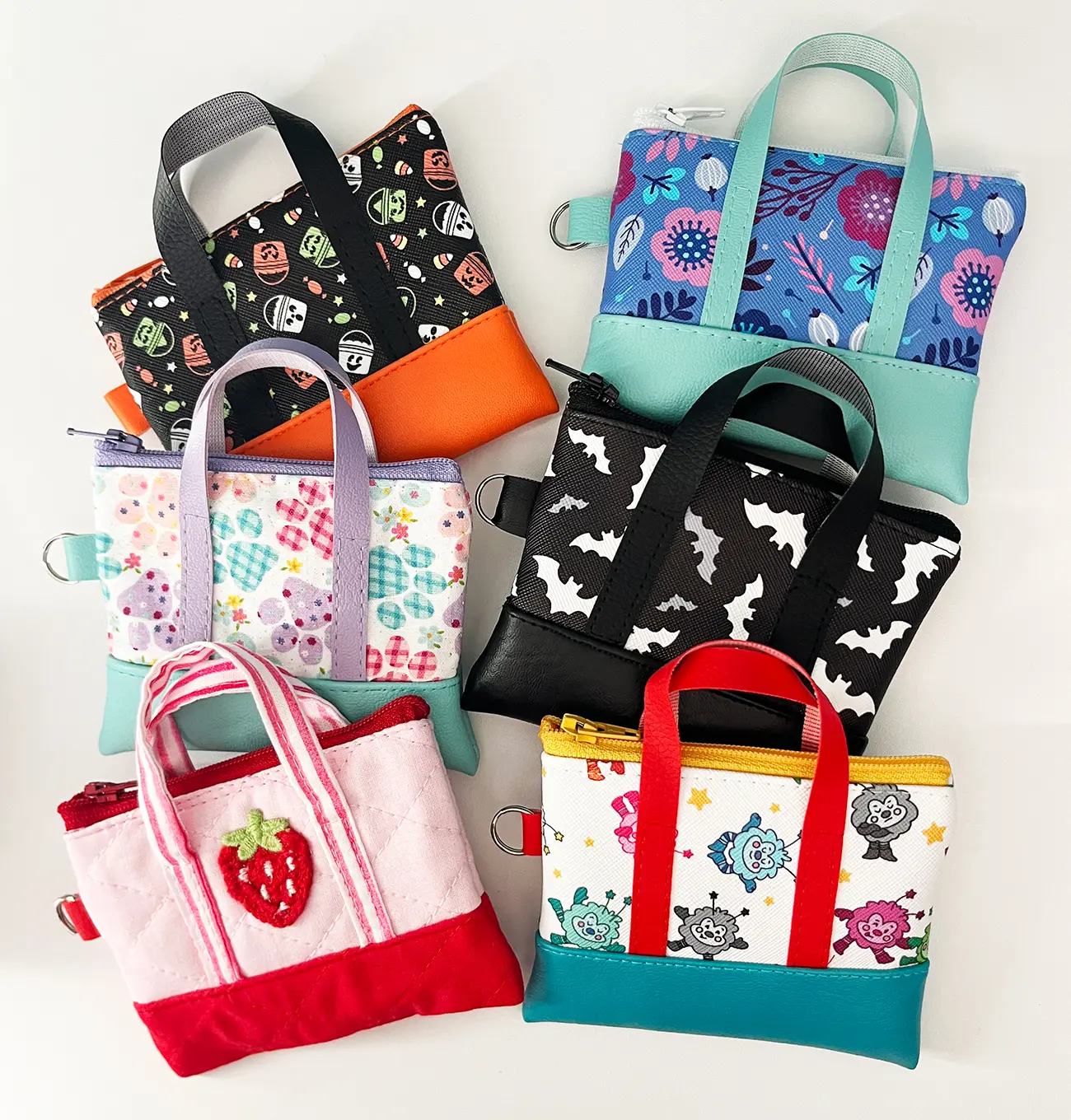 Mini Tote Keychains