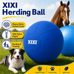 XIXI Large Herding Ball for Dogs, Heavy-Duty Oxford Cover, Inflatable Exercise & Training Toy for High-Energy Dogs, 18/22/25 Inch