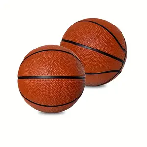 2-Pack 5 "PVC rubber basketball for kids-durable mini ball for small hoops, indoor & outdoor play, realistic bounce, easy to grip
