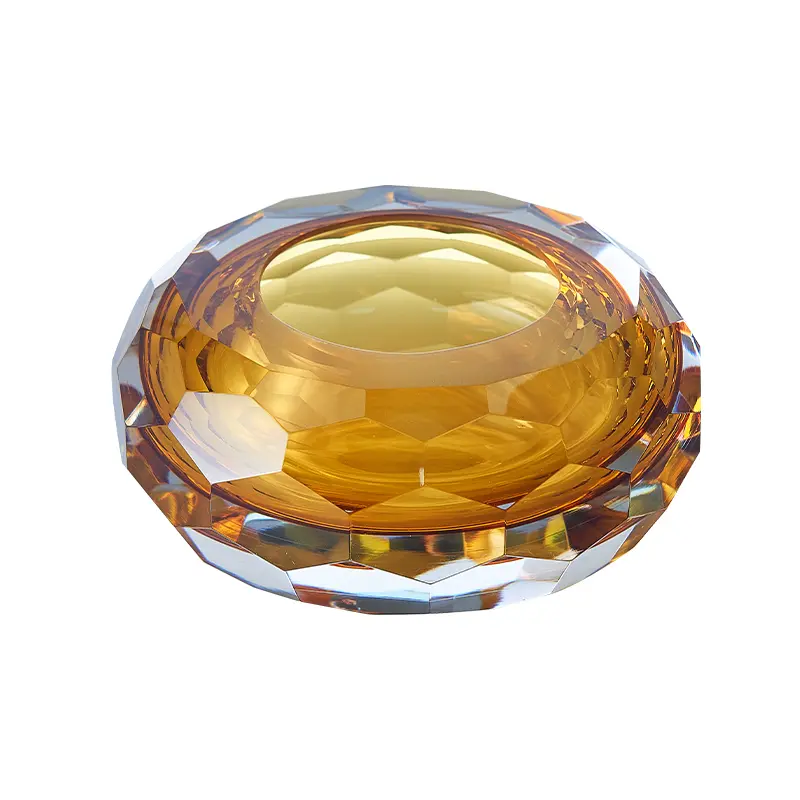 Morning Flame Handmade Glass Ashtray Coloured Glaze Decorations for Home Interior Aesthetics Best For Mens Gifts Living Room Ornaments Unique Swirling Flame Design Luxurious Translucent Finish