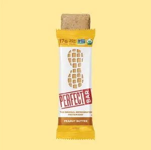 Perfect Bar Peanut Butter- High Protein 17g - Certified USDA Organic - 20+ Superfoods - Non-GMO Project Verified - Organic Honey, No Sugar Alcohols, 2.5 Ounce Bar, 8 Count
