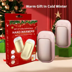 Rechargeable Magnetic Heating Hand Warmers Set, Reusable Electric Heat Hand Warmers, Foot Massage, Outdoor Camping Gift, Christmas Present