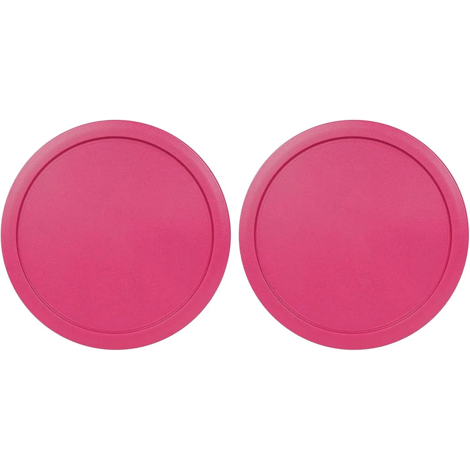 Purple 2-Pack 5in Plastic Round Kitchen Utensils Replacement Lids, Airtight Leak-Proof for Pyrex 7200-PC 2-Cup Glass Food Storage Container Bowls