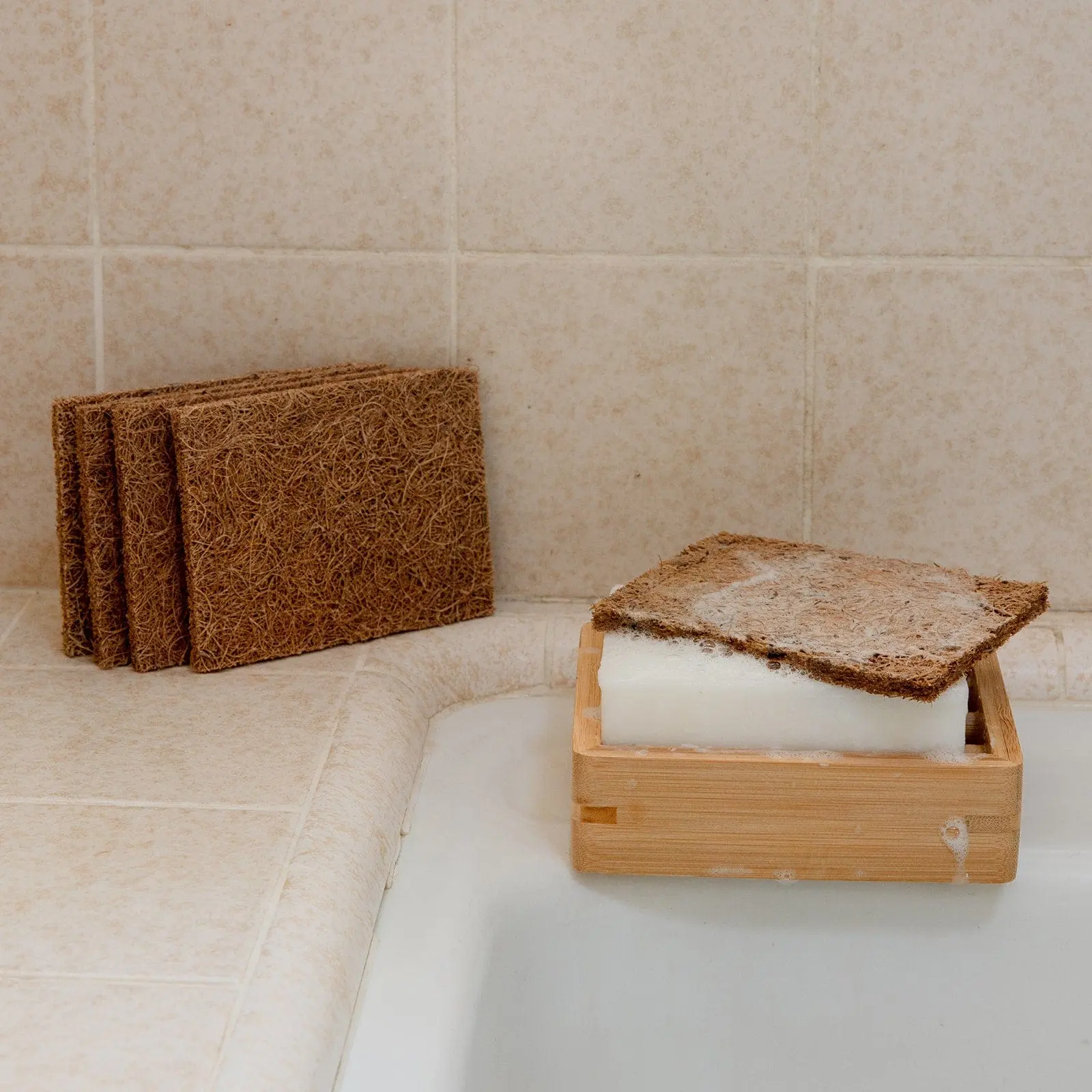 Coconut Kitchen Scrubber - Plastic-Free, Compostable Sponge