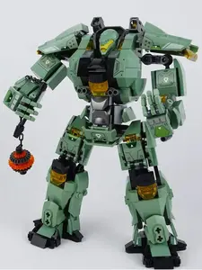 Robot Building Blocks Kit 542 PCS Mecha Warrior Action Model Toy for Boys Kids & Adults Educational DIY Collectible Set Christmas Halloween Gift
