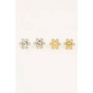 Smiley Flowers Stud Earrings
