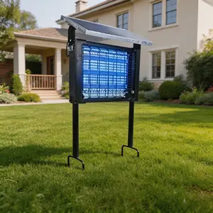Outdoor Solar Mosquito Killer Lamp IPX4 Waterproof Bug Zapper Ground Insert UV Fly Control for Garden Yard Farm rechargeable bug zapper