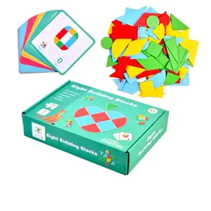 Tangram geometric ever-changing building blocks Teen geometric shape puzzles Kindergarten and elementary early education toys