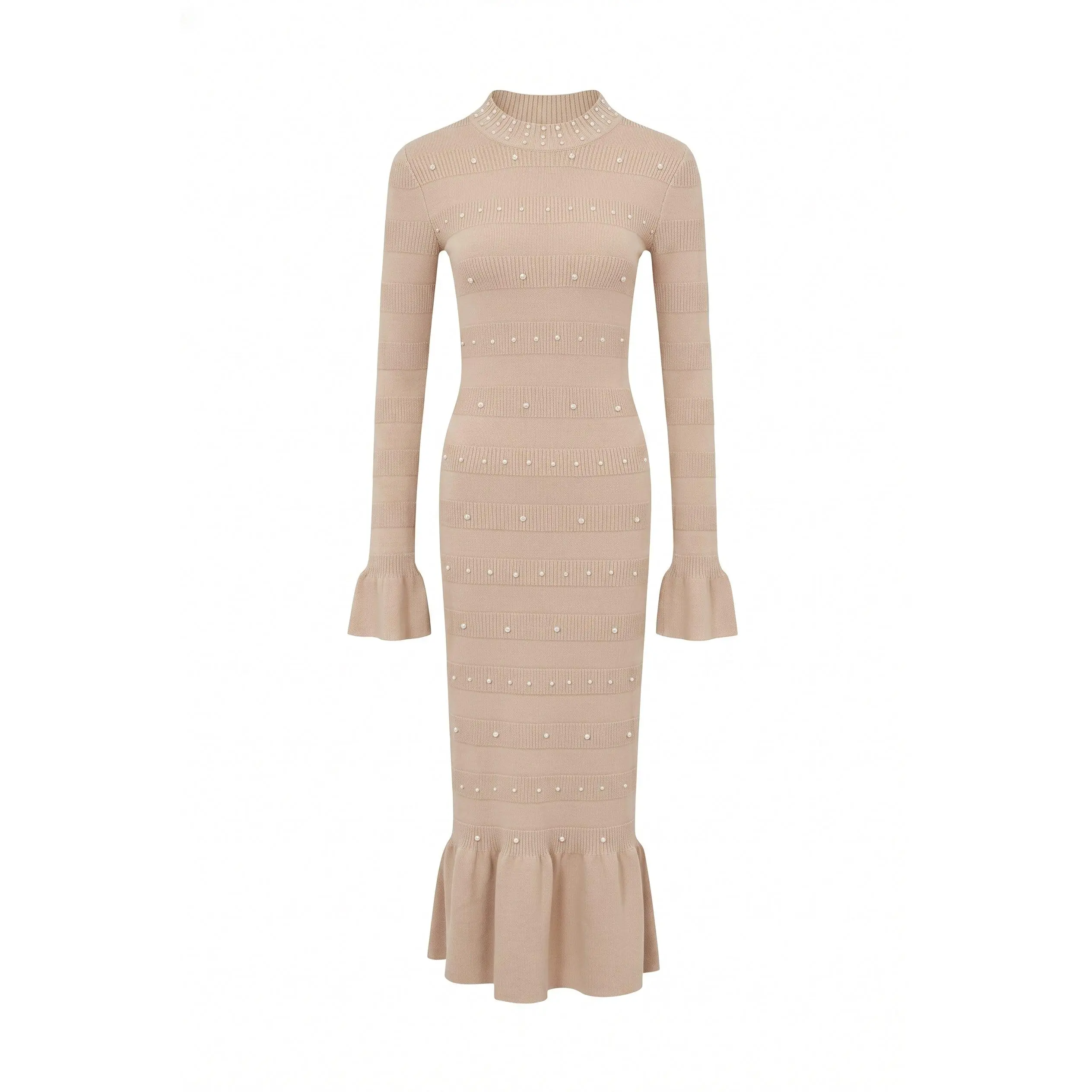 Studded Midi Knit Dress