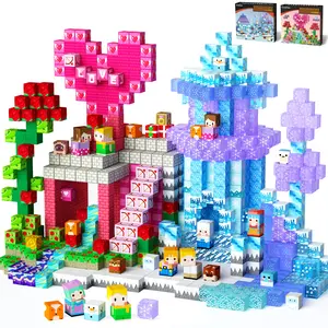 GobiDex Heartsblock Theme Magnetic Building Blocks Valentine’s Edition Gift Toy Set 100PCS, Romantic Building Kit with Heart Shapes Roses & Silhouettes