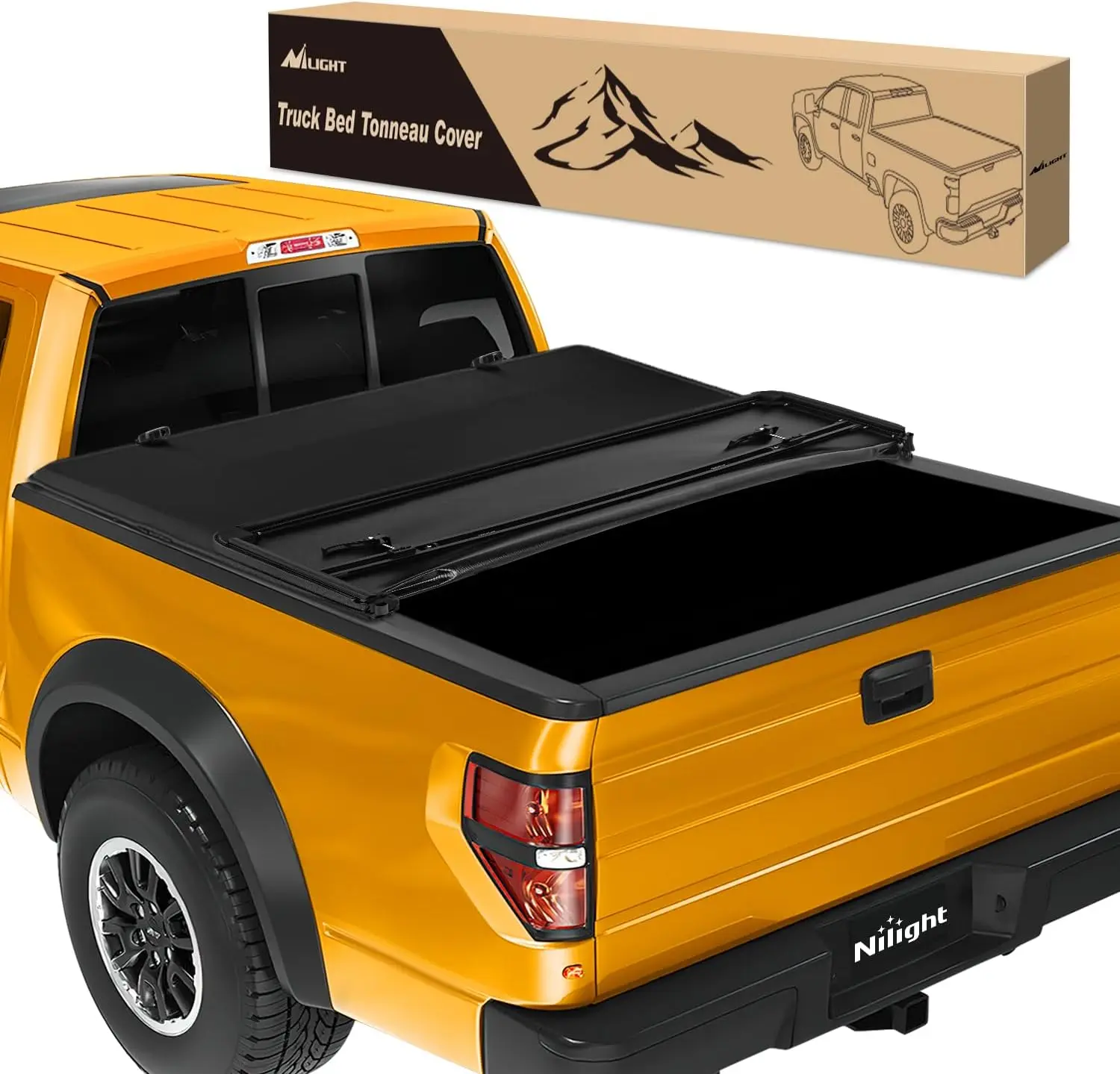 Nilight Soft Tri-fold Truck Bed Tonneau Cover Compatible with Ford F150 2004 2005 2006 2007 2008 2009 2010 2011 2012 2013 2014-6.5ft  dealsforyoudays, Truck Bed Covers, Fits 6.5Ft Beds,car accessories