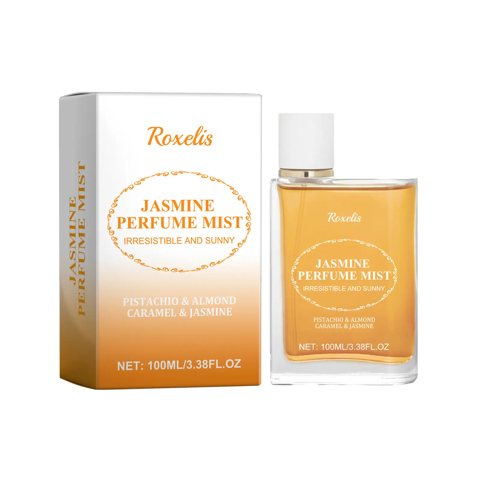 Roxelis Light Brazilian Perfume, For Women Fresh And Natural Lasting Scent Jasmine Wood Scented Fragrance