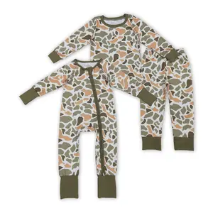 Kids Hunting Season Pajama Set - Long Sleeve Green Camo, Ultra Cozy & Soft Toddler Kids Fashion Sleepwear