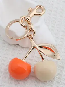 Cute Cherry Design Pendant Keychain, Fashionable Keychain, Stylish Keychain for Women & Girls, Trendy All-match & Exquisite Keychain for Birthday Gift
