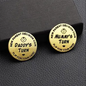 Parental Decision Game Coin, 1 Count Durable Parental Decision Game Dice, Parental Decision Novelty Game Toy For Parent Decision Making, Family Fun Game, Gift for Her, Men's Gift